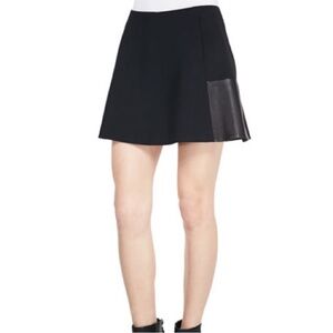Rag & Bone Montrose Flared Leather Skirt